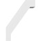 Ekena Millwork 3-in. W x 10-in. D x 14-in. H Burlington Architectural Grade PVC Knee Brace BRCP03X10X14BUR - alternate 3
